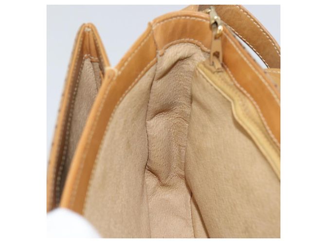 Gucci Borsa a spalla Micro GG Supreme in PVC Beige Oro Auth 149983 D'oro - vista 23