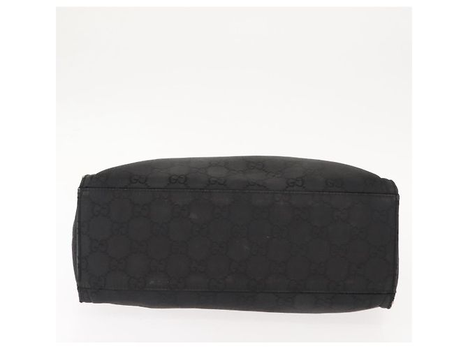 Borsa a mano in tela GG Bamboo di GUCCI Nero Argento 002 1010 3754 Auth BA7280 - vista 5