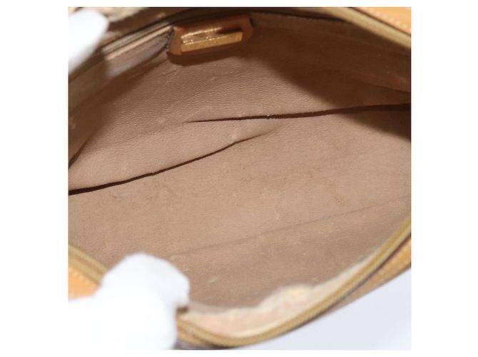 Gucci Borsa a Spalla Micro GG Supreme PVC Beige Oro 007 39 0014 Auth BA7243 D'oro - vista 10