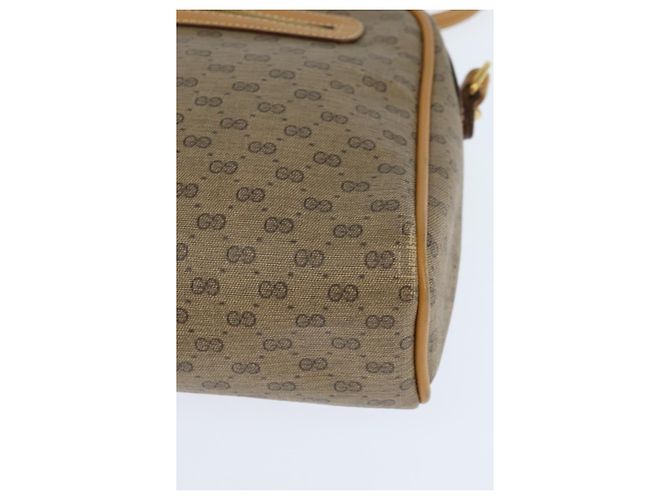 Gucci Borsa a Spalla Micro GG Supreme PVC Beige Oro 007 39 0014 Auth BA7243 D'oro - vista 14