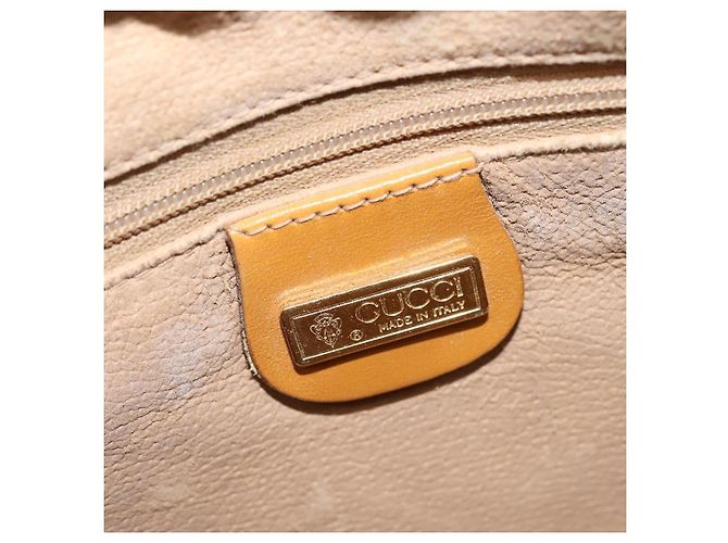 Gucci Borsa a Spalla Micro GG Supreme PVC Beige Oro 007 39 0014 Auth BA7243 D'oro - vista 17