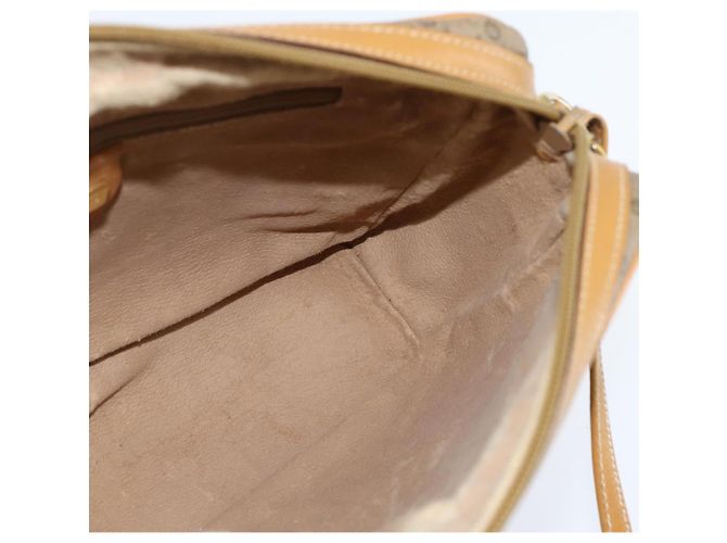 Gucci Borsa a Spalla Micro GG Supreme PVC Beige Oro 007 39 0014 Auth BA7243 D'oro - vista 18