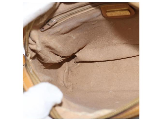 Gucci Borsa a Spalla Micro GG Supreme PVC Beige Oro 007 39 0014 Auth BA7243 D'oro - vista 19