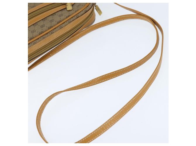 Gucci Borsa a Spalla Micro GG Supreme PVC Beige Oro 007 39 0014 Auth BA7243 D'oro - vista 7