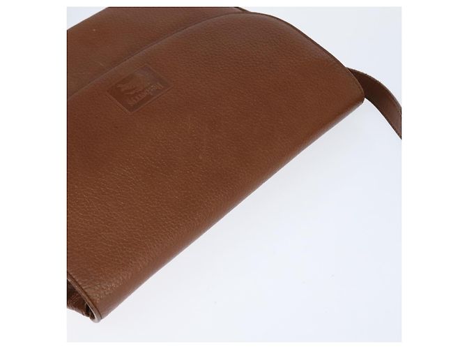 Autre Marque Borsa a spalla in pelle marrone con motivo Nova Check di Burberrys, oro, Auth bs30445 D'oro - vista 6