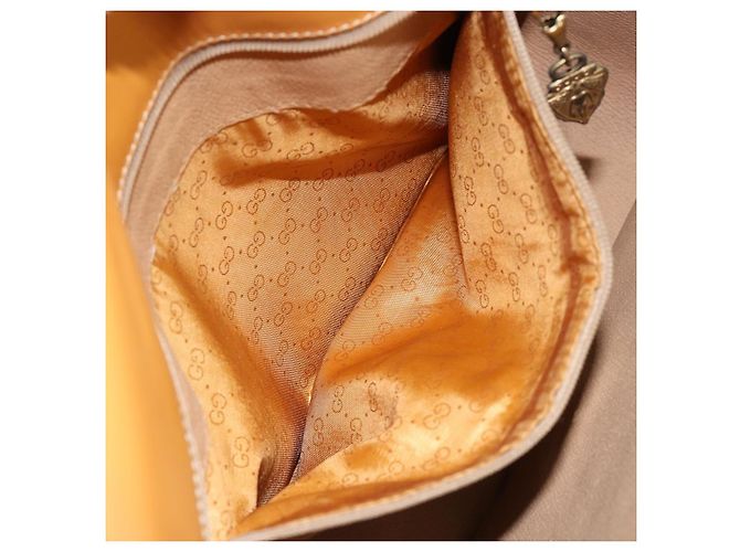 Borsa Sherry Line in PVC Beige Micro GG Supreme Web di GUCCI 001 104 0551 Auth BA7241 D'oro - vista 21