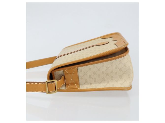 Borsa Sherry Line in PVC Beige Micro GG Supreme Web di GUCCI 001 104 0551 Auth BA7241 D'oro - vista 4