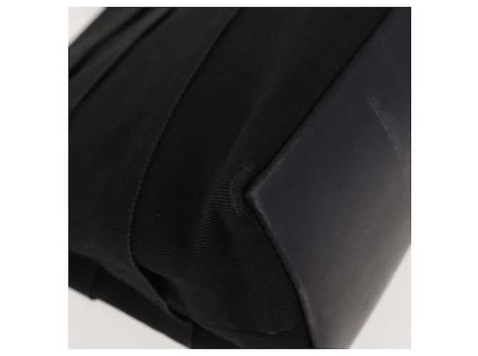 Sac à main Vala en toile noire et argent de Salvatore Ferragamo Auth BA7330 Argenté - vue 17