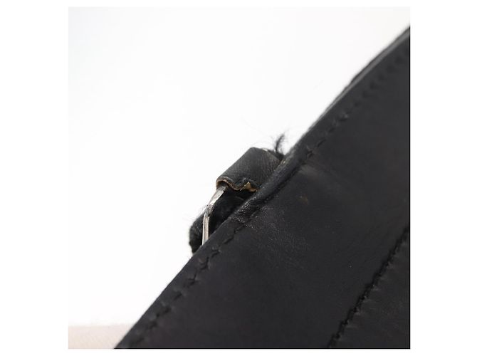 Sac à main Vala en toile noire et argent de Salvatore Ferragamo Auth BA7330 Argenté - vue 9