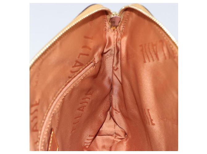 Autre Marque Borsa a Spalla PRIMA CLASSE in Pelle PVC Beige Oro Auth gh1167 D'oro - vista 17
