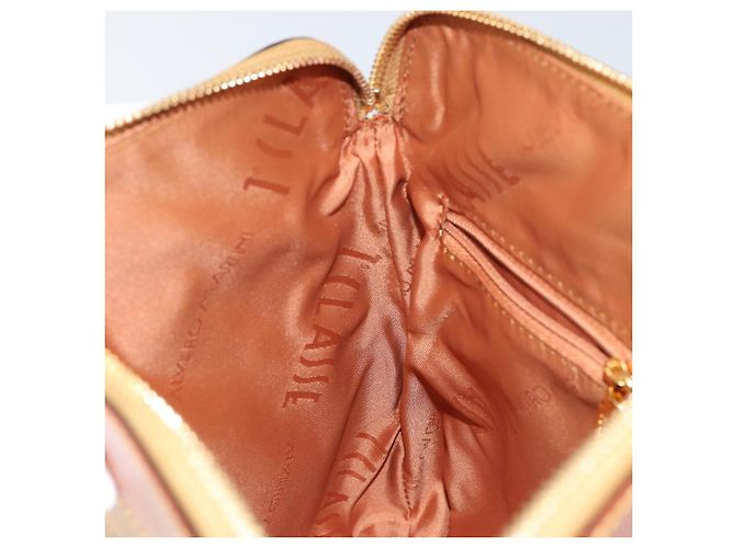 Autre Marque Borsa a Spalla PRIMA CLASSE in Pelle PVC Beige Oro Auth gh1167 D'oro - vista 18