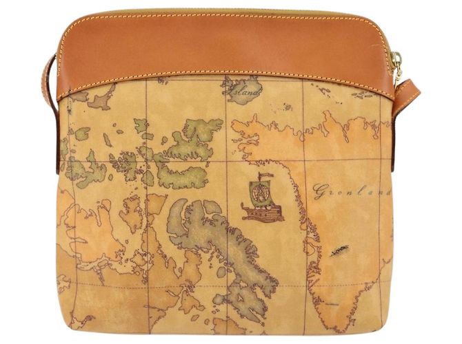 Autre Marque Borsa a Spalla PRIMA CLASSE in Pelle PVC Beige Oro Auth gh1167 D'oro - vista 2