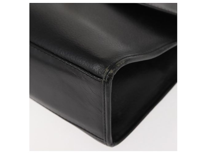 Autre Marque Borsa a mano Burberry in pelle nera e oro Auth bs30344 Nero D'oro - vista 11