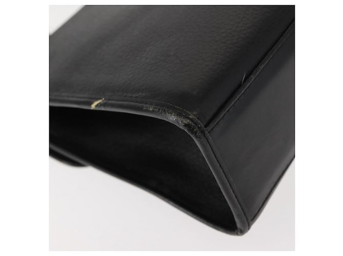 Autre Marque Borsa a mano Burberry in pelle nera e oro Auth bs30344 Nero D'oro - vista 12