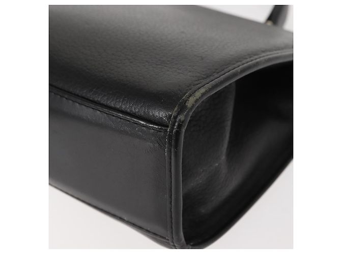 Autre Marque Borsa a mano Burberry in pelle nera e oro Auth bs30344 Nero D'oro - vista 13