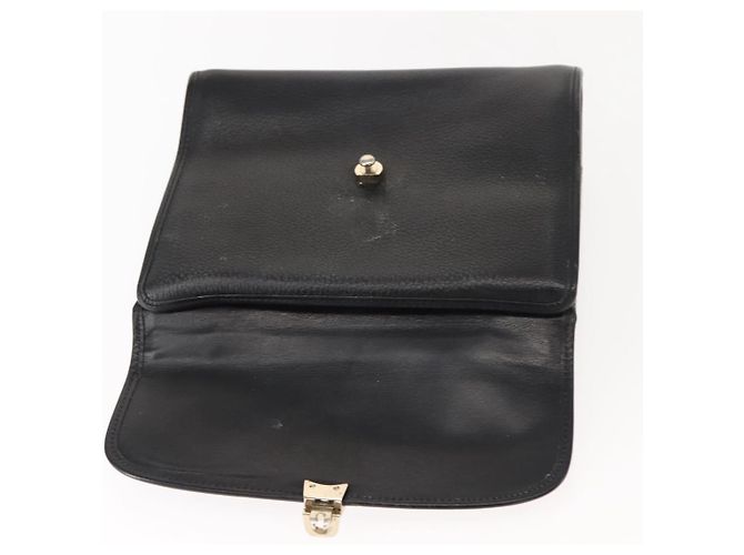 Autre Marque Borsa a mano Burberry in pelle nera e oro Auth bs30344 Nero D'oro - vista 15