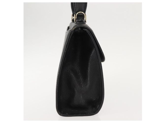 Autre Marque Borsa a mano Burberry in pelle nera e oro Auth bs30344 Nero D'oro - vista 5