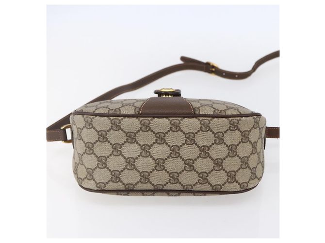Borsa Gucci GG Supreme Web Sherry Line PVC Beige Oro 89 02 032 Auth ki6150 D'oro - vista 9