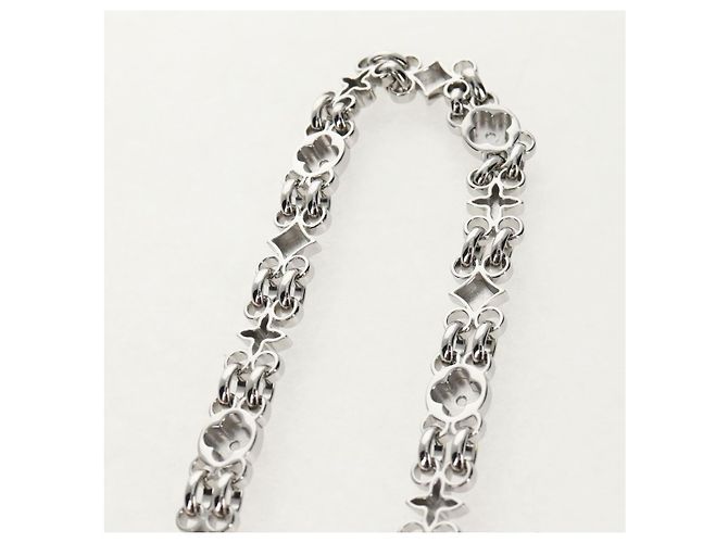 LOUIS VUITTON Cadena de Metal Plata LV Auth 141725M - vista 8
