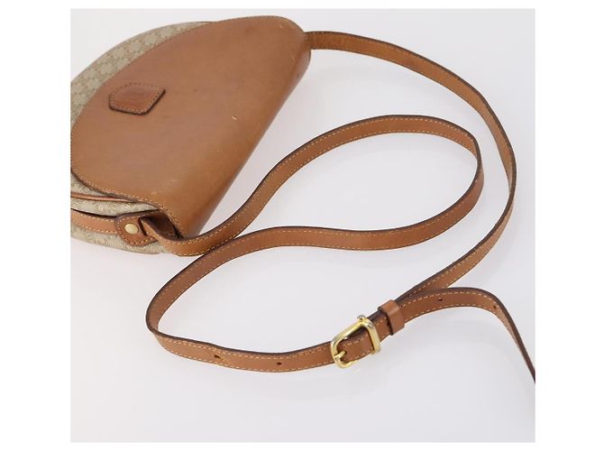 Céline Borsa a Spalla in Tela Macadam CELINE PVC 3 Pezzi Beige Marrone Auth 148968 - vista 19