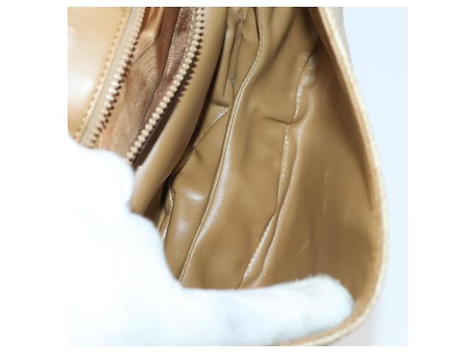 Céline Borsa a Spalla in Tela Macadam CELINE PVC 3 Pezzi Beige Marrone Auth 148968 - vista 22