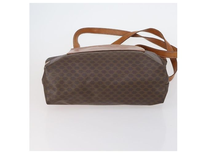 Céline Borsa a Spalla in Tela Macadam CELINE PVC 3 Pezzi Beige Marrone Auth 148968 - vista 7