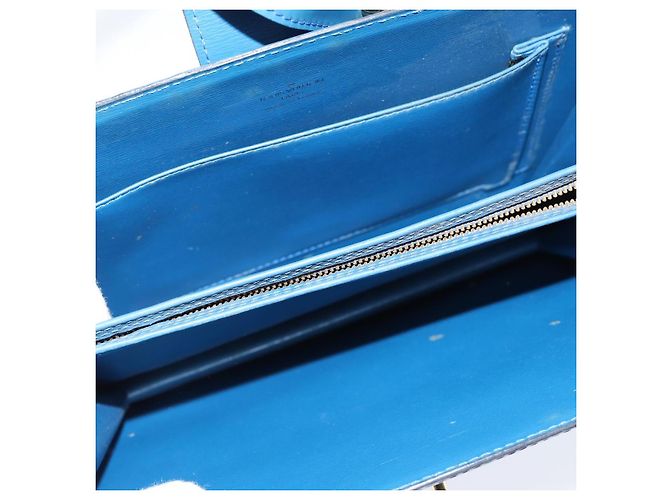 LOUIS VUITTON Borsa a Spalla Capuchin Epi Blu M52345 LV Auth bs30516 - vista 10