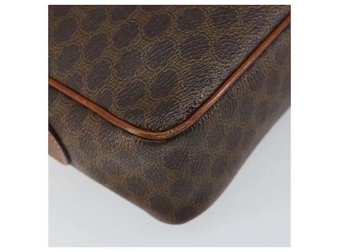 Céline Borsa a Spalla in Tela Macadam CELINE in Pelle PVC Marrone Oro Auth ep11508 D'oro - vista 13