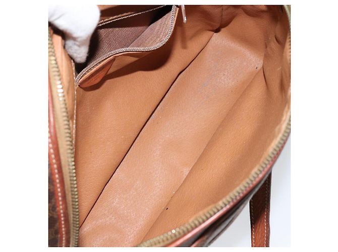 Céline Borsa a Spalla in Tela Macadam CELINE in Pelle PVC Marrone Oro Auth ep11508 D'oro - vista 18