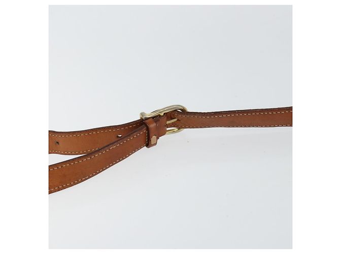 Céline Borsa a Spalla in Tela Macadam CELINE in Pelle PVC Marrone Oro Auth ep11508 D'oro - vista 8