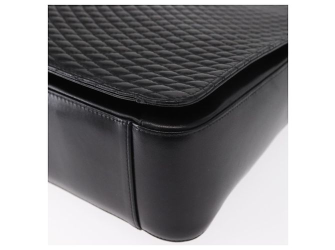 BALLY Borsa a Spalla Trapuntata in Pelle Nera e Oro Auth 153353 Nero D'oro - vista 15