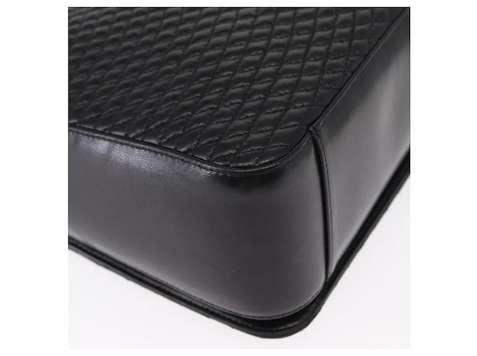 BALLY Borsa a Spalla Trapuntata in Pelle Nera e Oro Auth 153353 Nero D'oro - vista 16