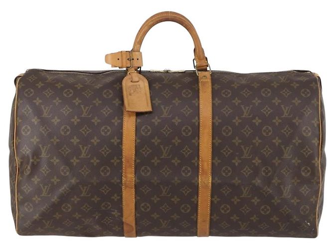 LOUIS VUITTON Borsa Boston Monogram Keepall 60 M41422 LV Auth BA6961 Monogramma - vista 13