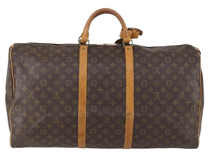 LOUIS VUITTON Borsa Boston Monogram Keepall 60 M41422 LV Auth BA6961 Monogramma - vista 2
