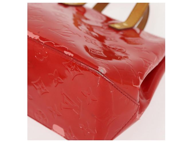 LOUIS VUITTON Monogram Vernis Reade PM Borsa a Mano Rossa M91088 LV Auth 150266 Rosso - vista 14