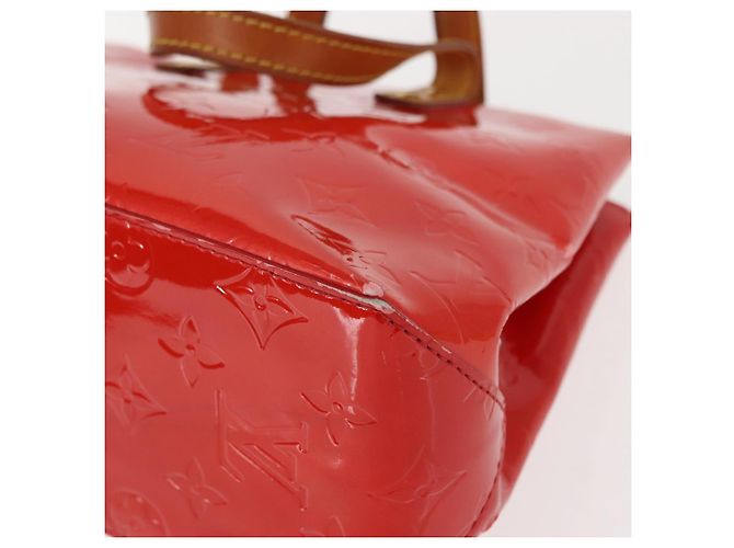 LOUIS VUITTON Monogram Vernis Reade PM Borsa a Mano Rossa M91088 LV Auth 150266 Rosso - vista 16