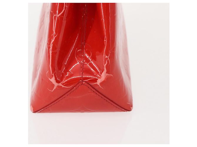 LOUIS VUITTON Monogram Vernis Reade PM Borsa a Mano Rossa M91088 LV Auth 150266 Rosso - vista 4