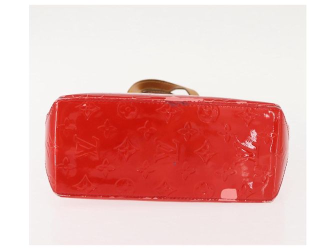 LOUIS VUITTON Monogram Vernis Reade PM Borsa a Mano Rossa M91088 LV Auth 150266 Rosso - vista 6