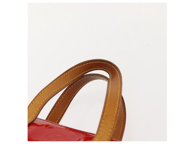 LOUIS VUITTON Monogram Vernis Reade PM Borsa a Mano Rossa M91088 LV Auth 150266 Rosso - vista 9