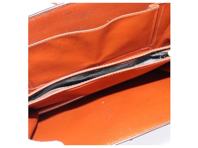 Borsa a Spalla Capuchin Epi Louis Vuitton Marrone M52343 LV Auth BA7425 - vista 10