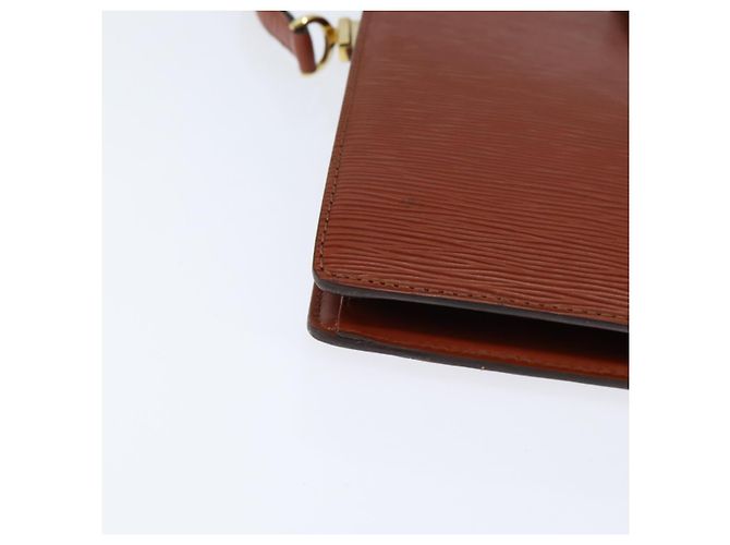 Borsa a Spalla Capuchin Epi Louis Vuitton Marrone M52343 LV Auth BA7425 - vista 14