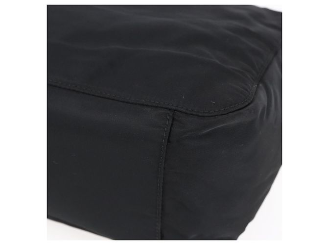 PRADA Borsa a mano in nylon nero Auth bs30539 - vista 10