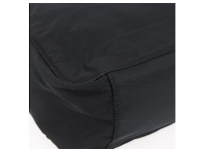 PRADA Borsa a mano in nylon nero Auth bs30539 - vista 11