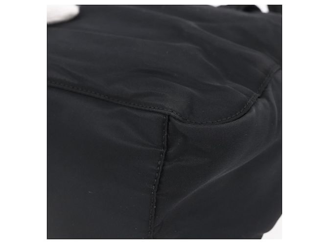 PRADA Borsa a mano in nylon nero Auth bs30539 - vista 12