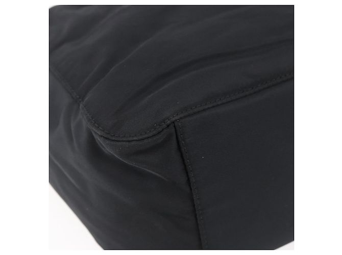 PRADA Borsa a mano in nylon nero Auth bs30539 - vista 13