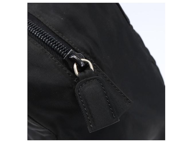PRADA Borsa a mano in nylon nero Auth bs30539 - vista 14