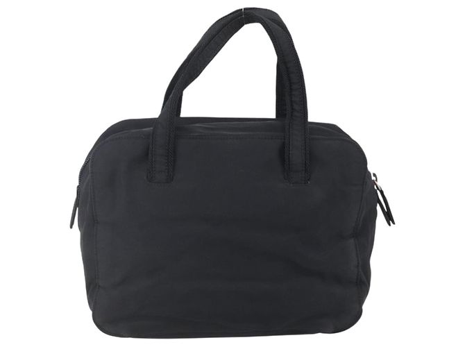 PRADA Borsa a mano in nylon nero Auth bs30539 - vista 3