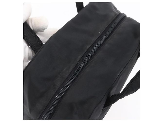 PRADA Borsa a mano in nylon nero Auth bs30539 - vista 6