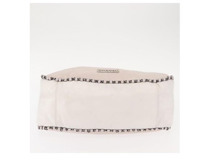 Borsa a Spalla CHANEL in Pelle Rosa Argento CC Auth 150457 - vista 10