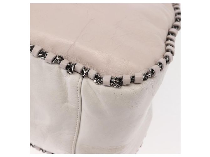 Borsa a Spalla CHANEL in Pelle Rosa Argento CC Auth 150457 - vista 14